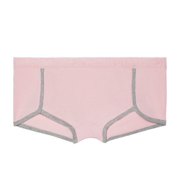 New Victoria’s Secret PINK Mesh Logo Boyshort Panties - Medium - Picture 1 of 2